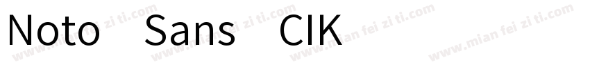 Noto Sans CIK字体转换